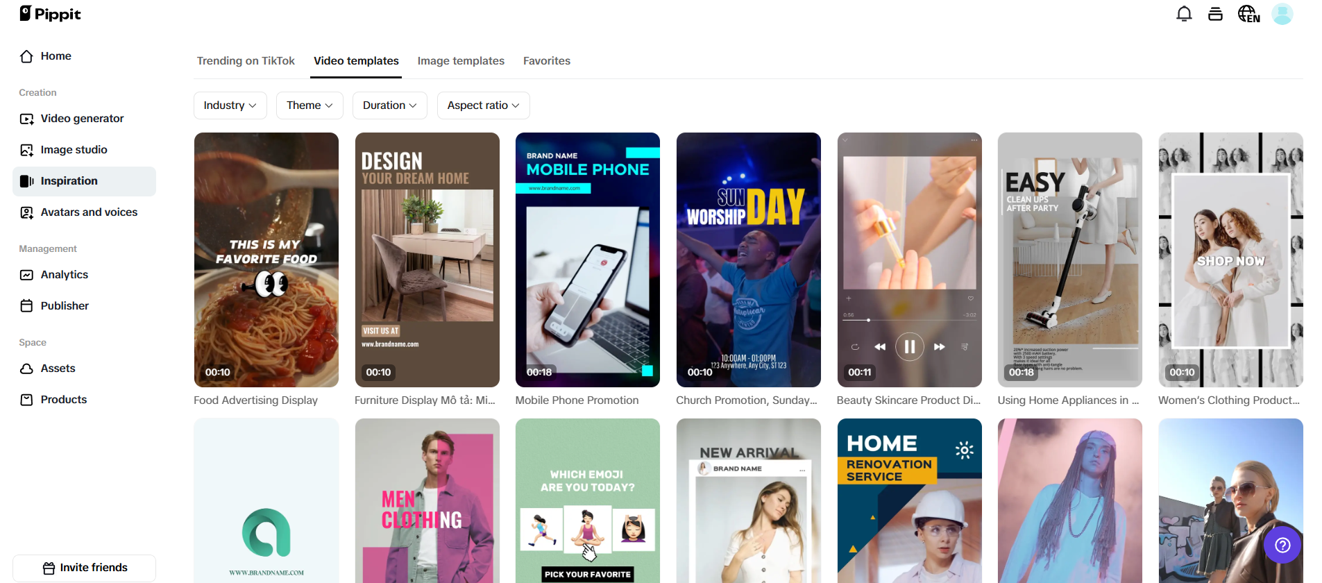 Customizable templates