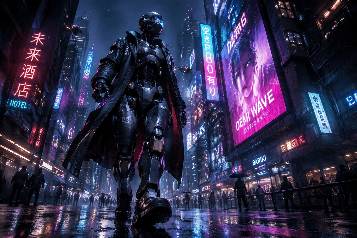 Robot character walking