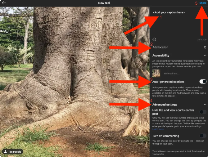 Understanding how to make beautiful reels on Instagram using a PC