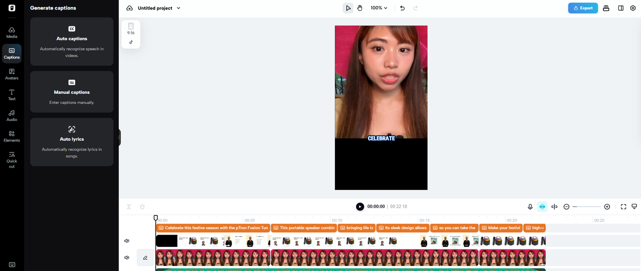 Personalização aprimorada de legendas