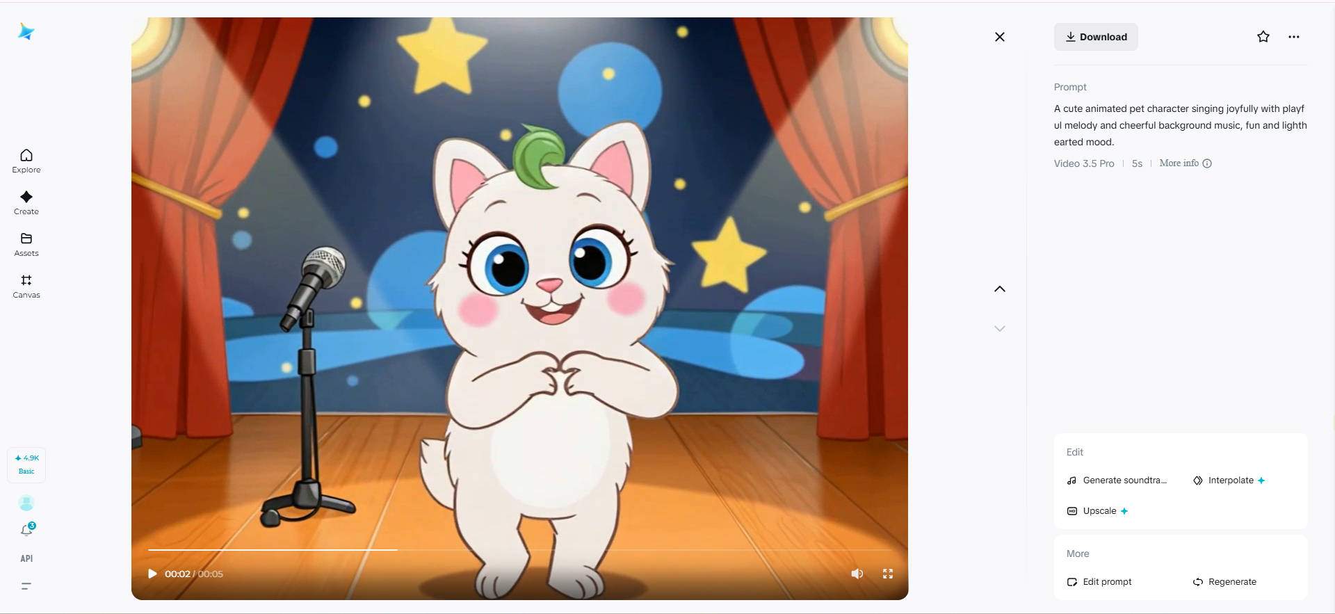 Singing pet music cover