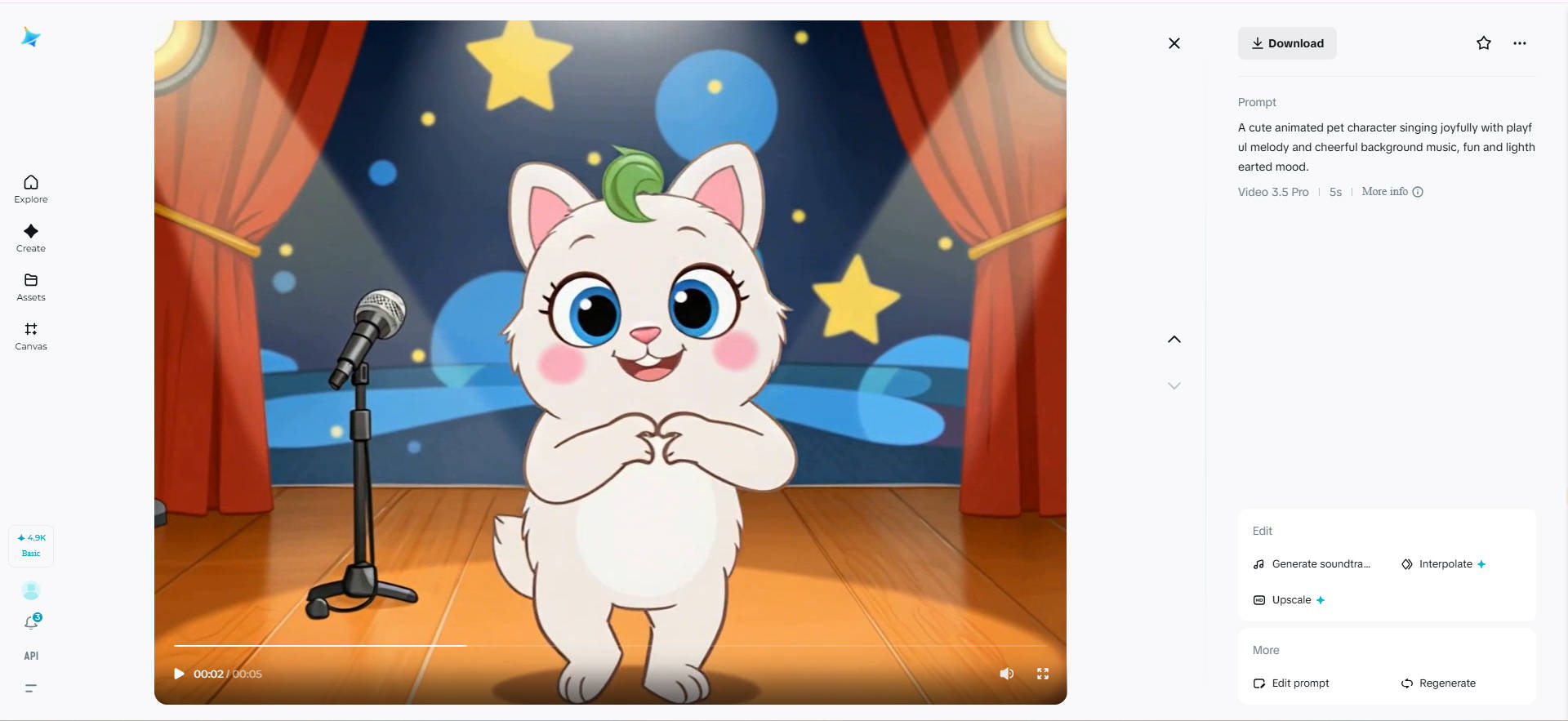 Cantando cover de música pet