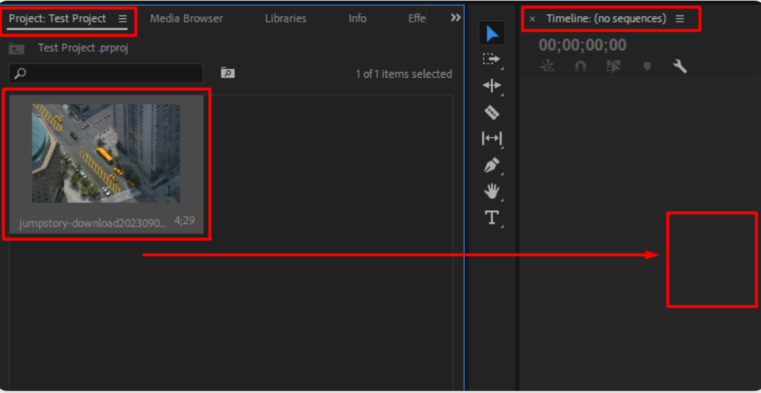 การสร้างลำดับใน Adobe Premiere Pro
