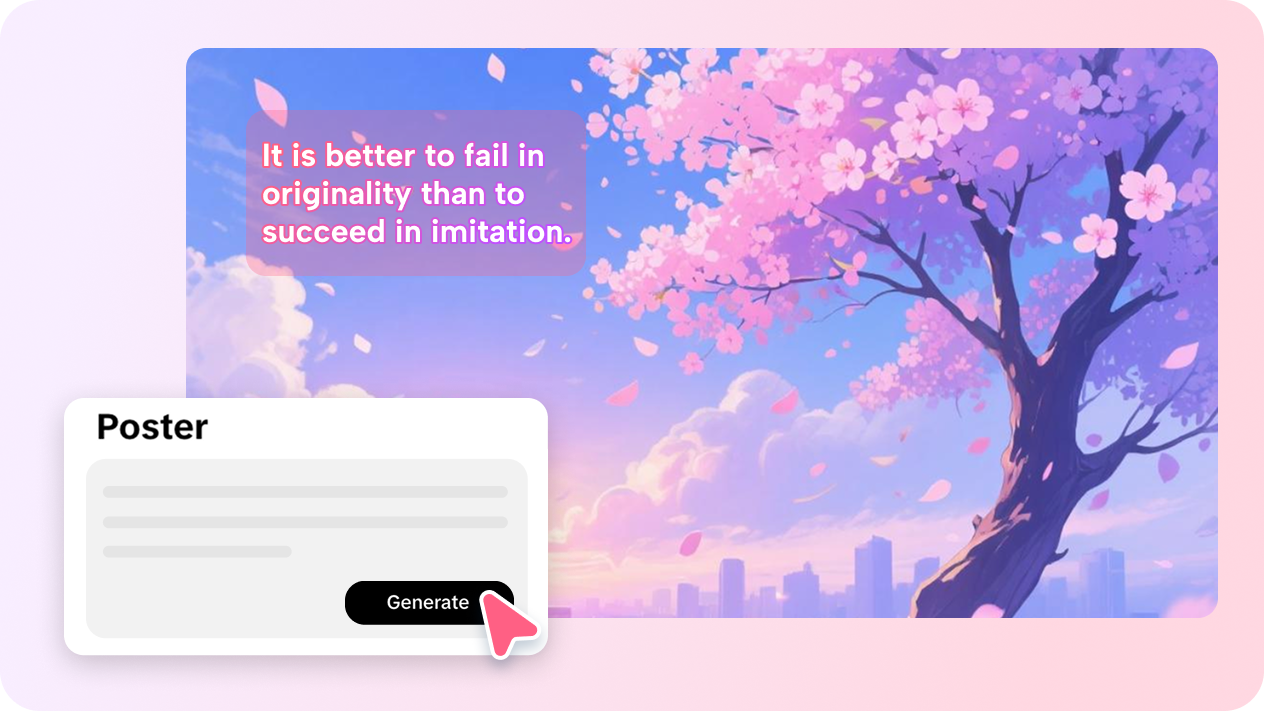 Online poster creator for MacBook