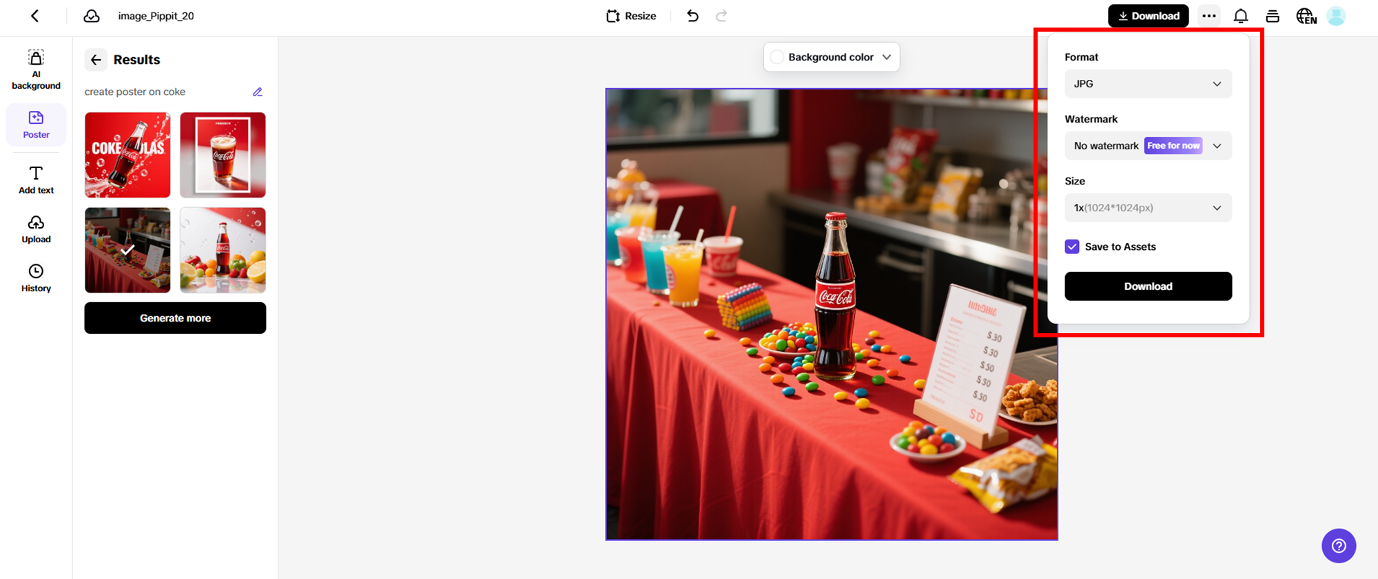 Finalize and export your draft
