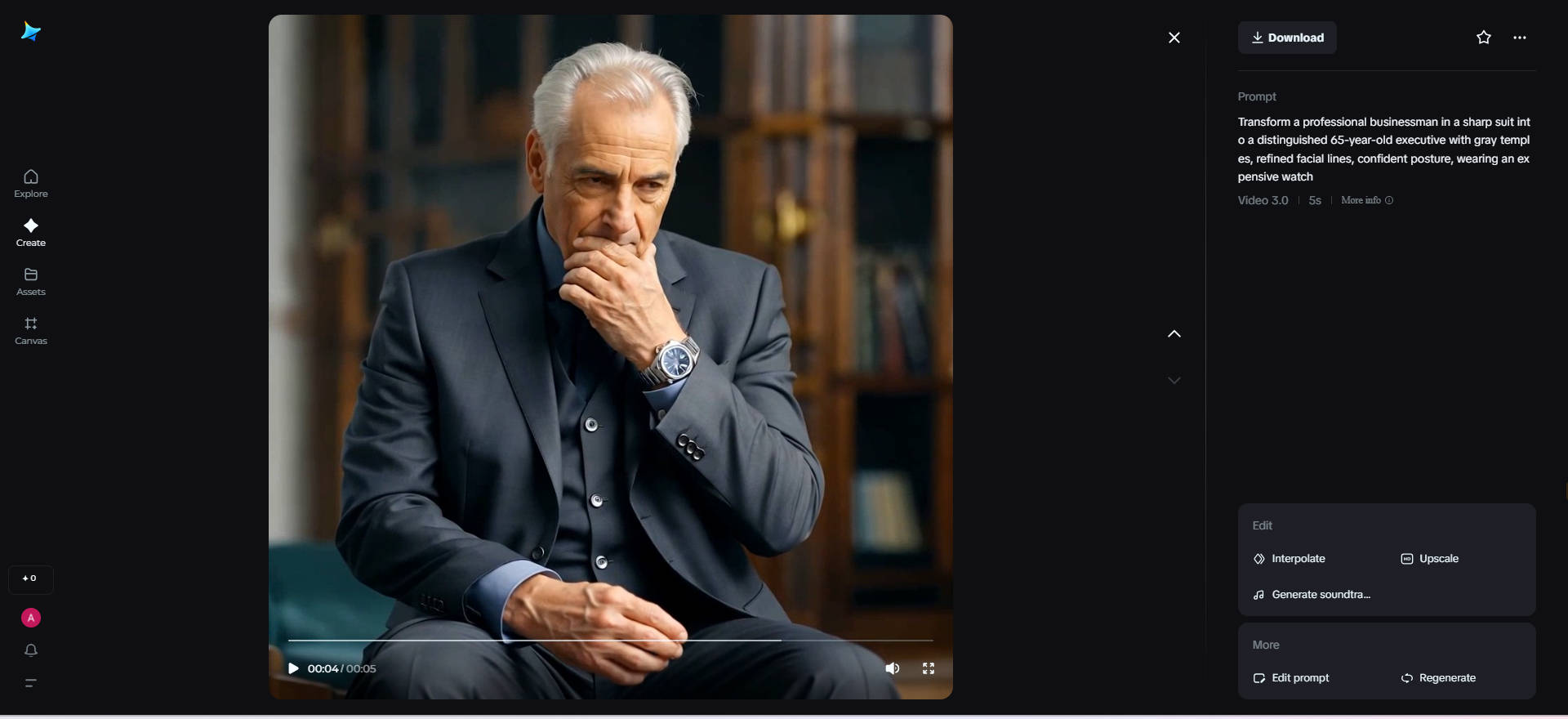 Creative portrait aging