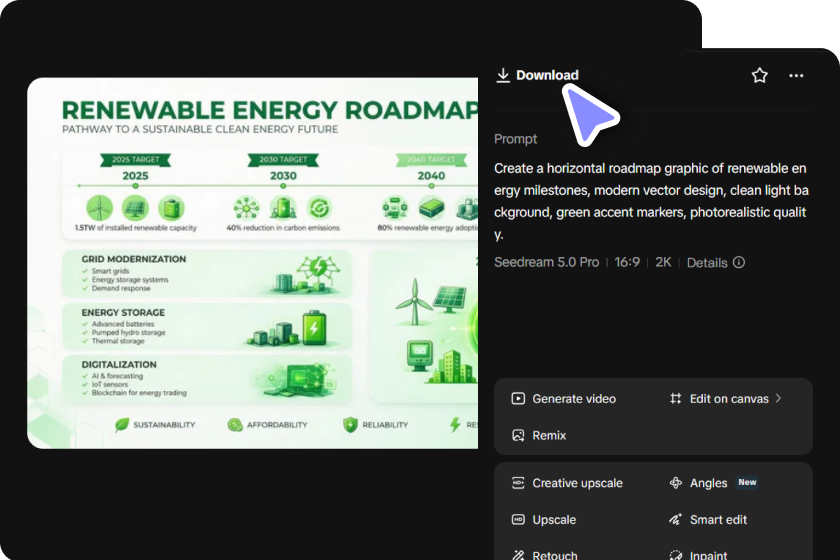 A screenshot of Dreamina download section