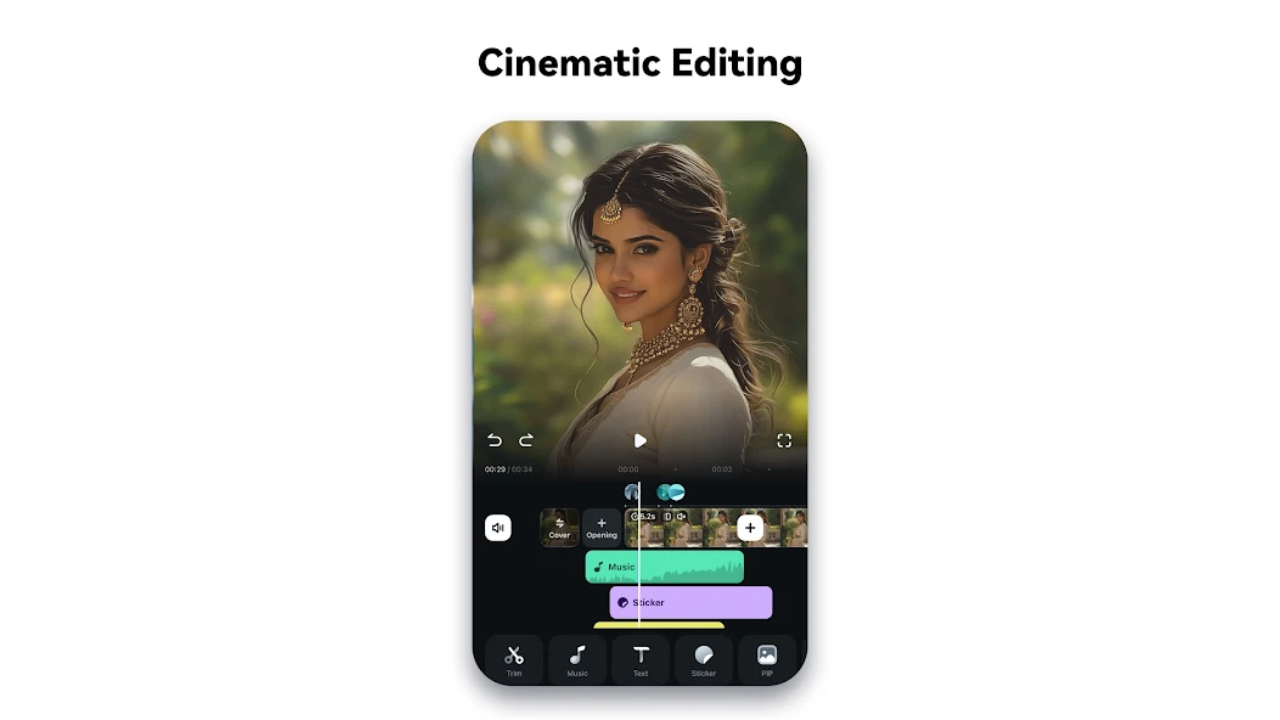 Wondershare Filmora video editing interface