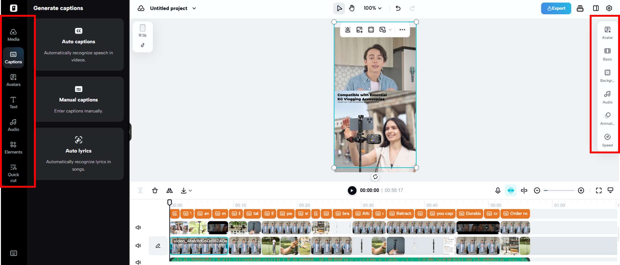 Advanced video editing tools