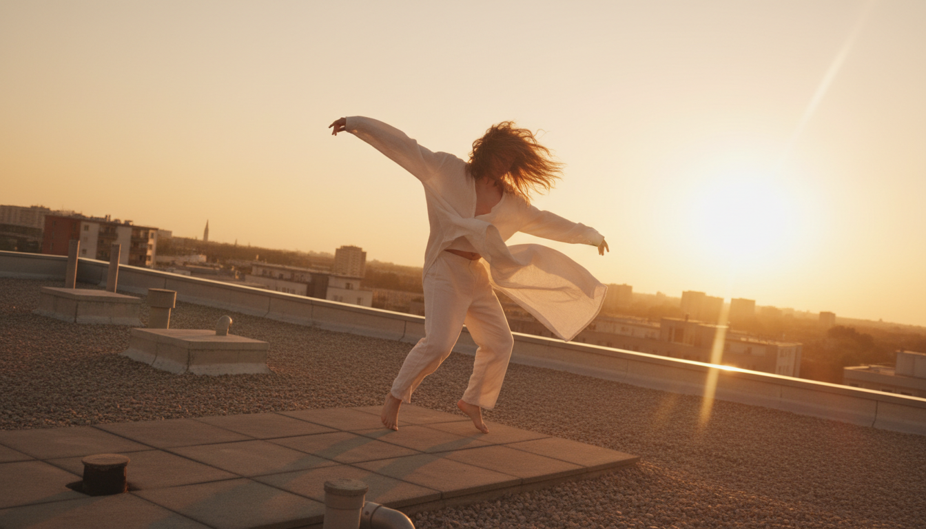 Dancing on the rooftop