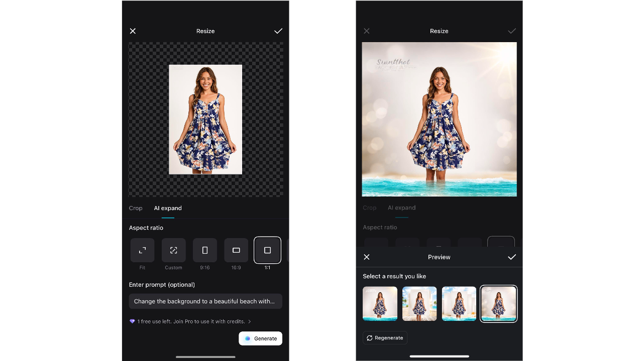 Komut girin ve oluşturun.