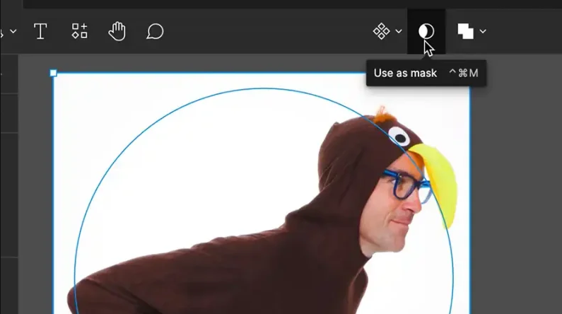 Apply the use as mask tool