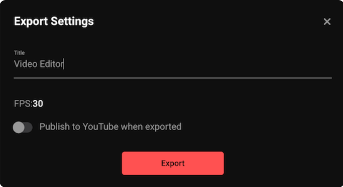 Exporting the video from the Streamlabs video editor