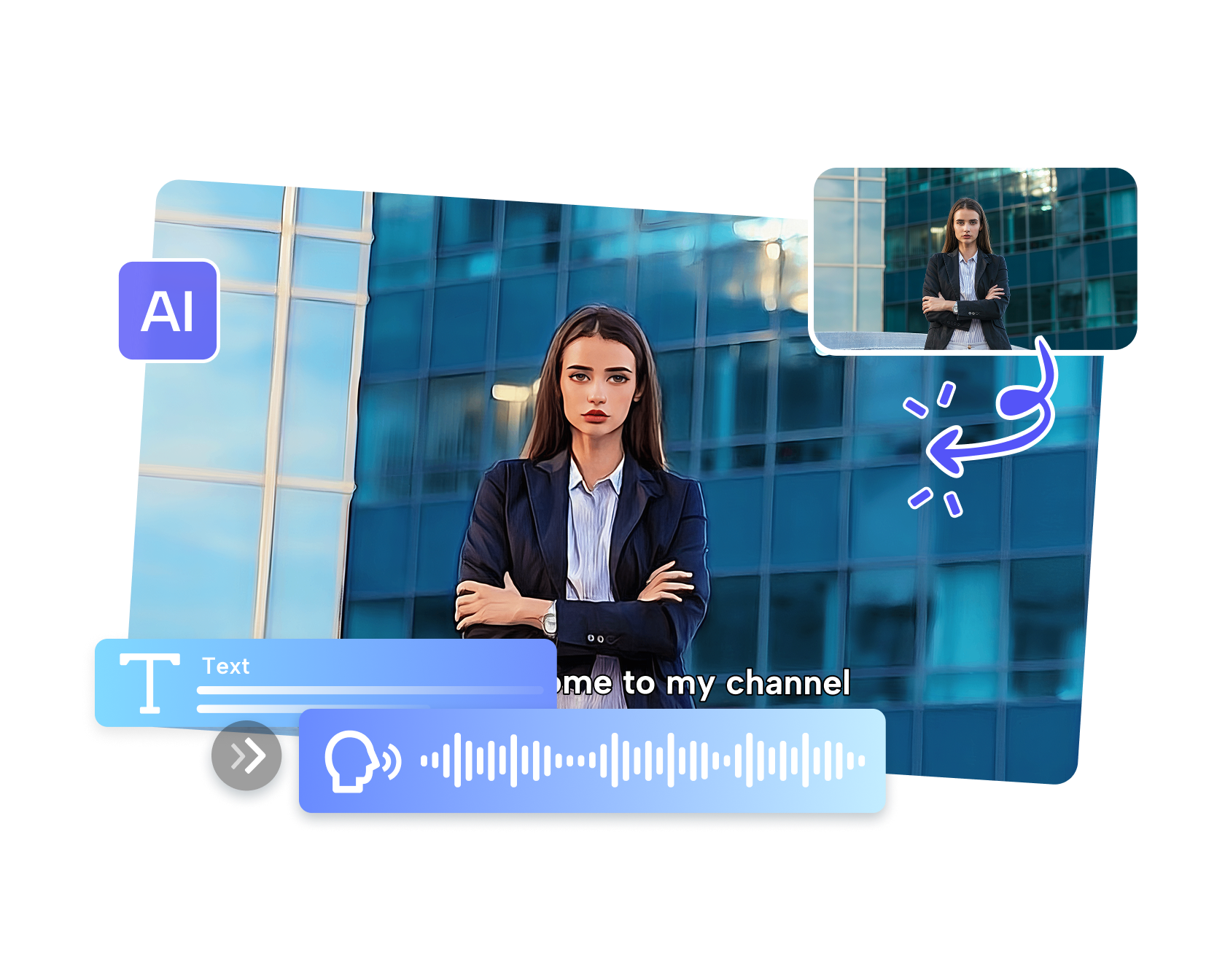 Showcase of Pippit's AI Avatar creation screen, perhaps with a diverse selection of avatars or the custom avatar interface.