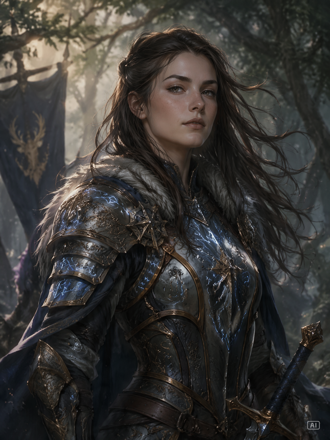 AI fantasy self-portrait generated by Pippit