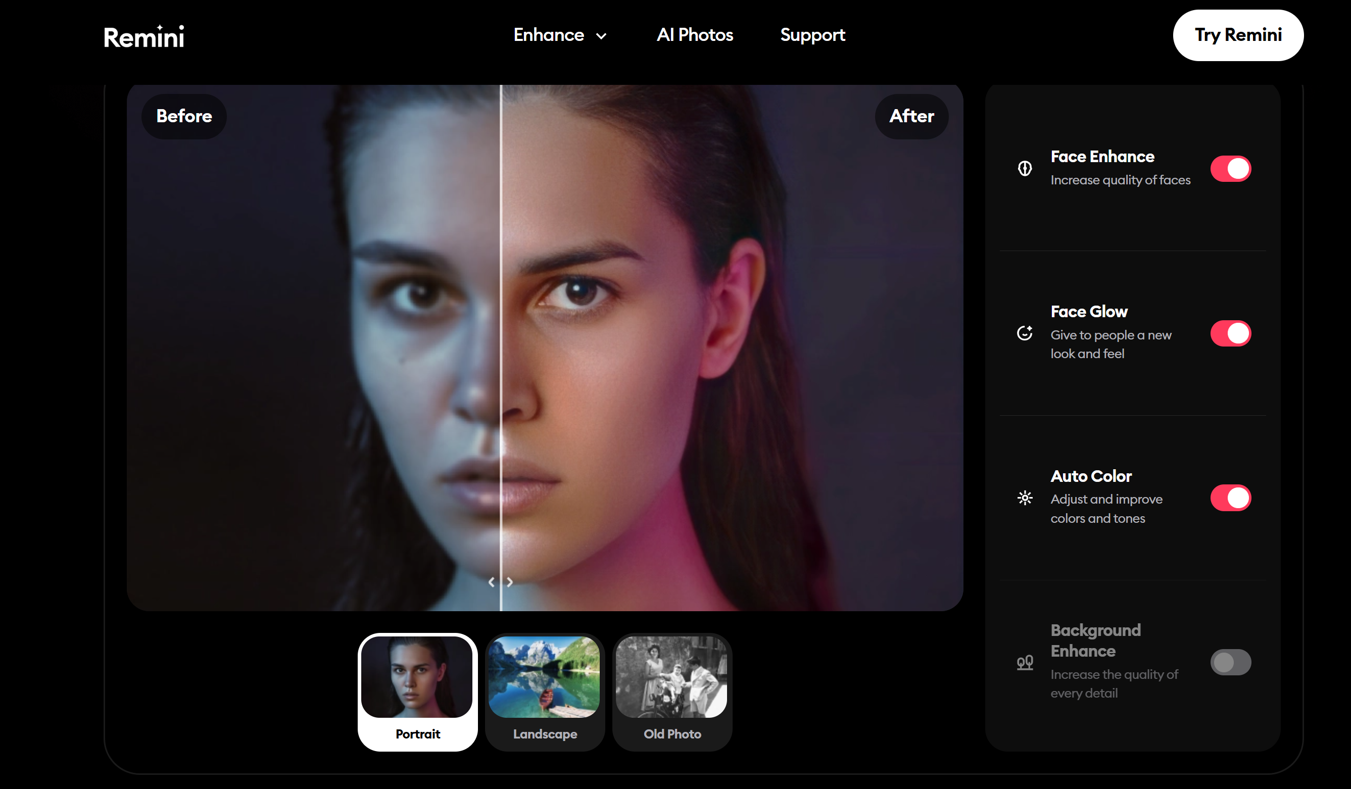 What is the Remini image enhancer