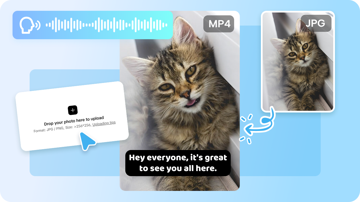 Create talking pets from photos