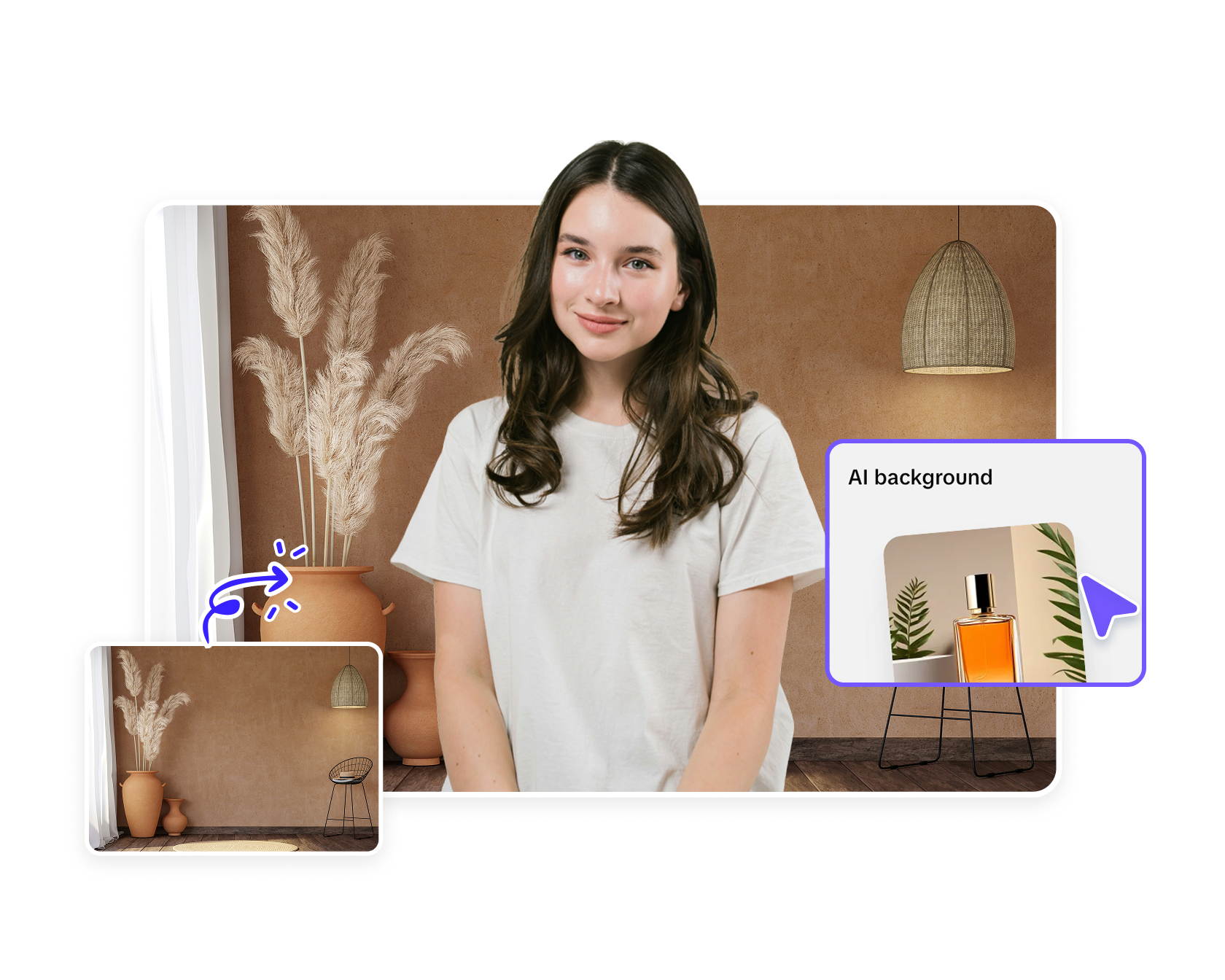 Editor latar belakang foto online gratis Pippit