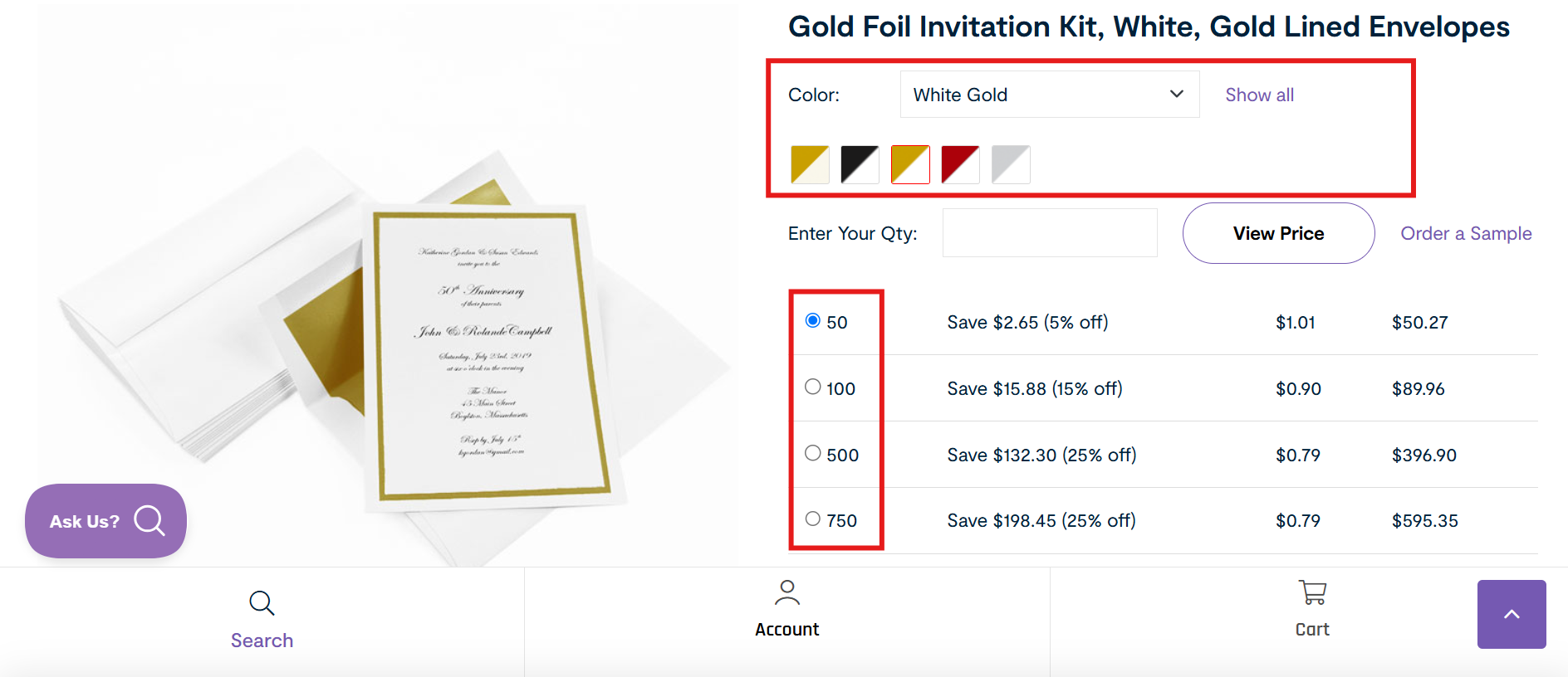 Customize the color