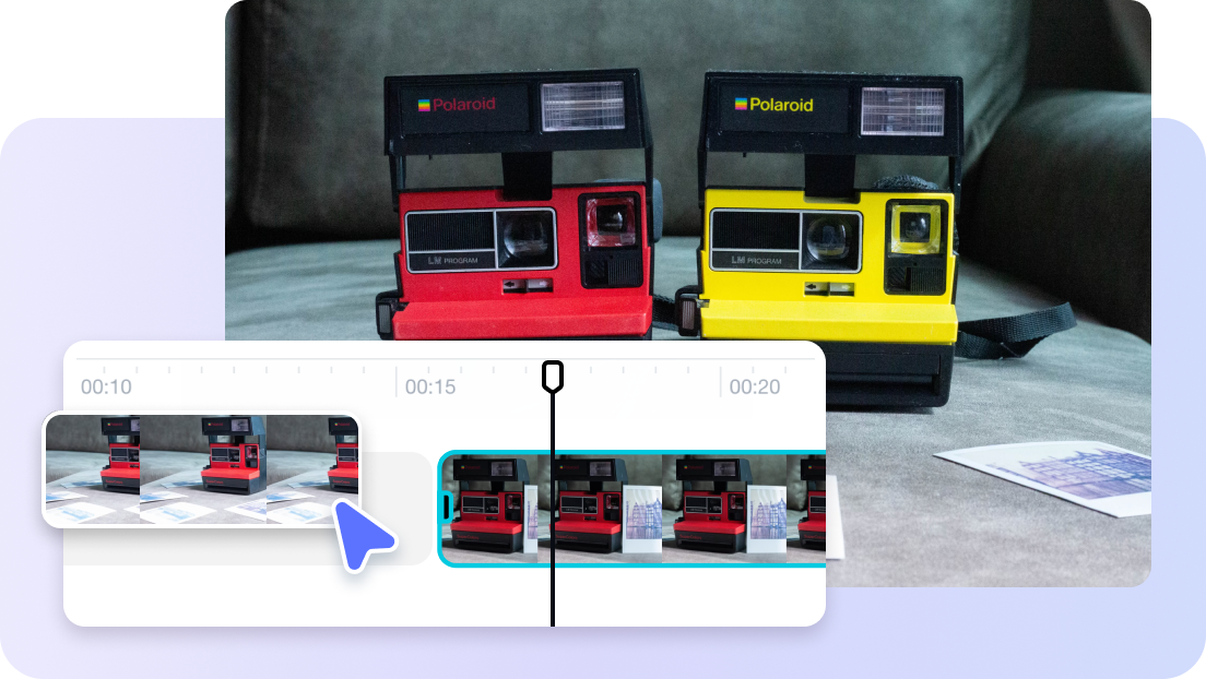 description=A split-screen image. On the left, a frustrated user looks at a 'File Too Large' error message. On the right, a confident creator easily drags and drops content onto a Pippit dashboard.
