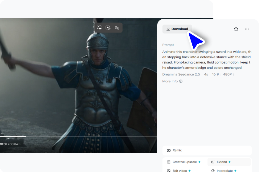  Refine and download your animation