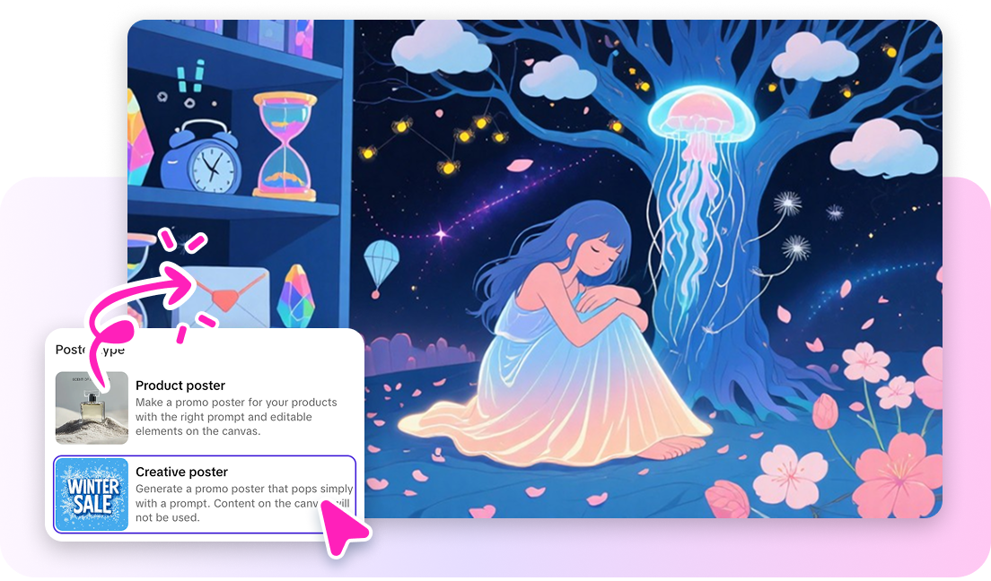 Optional poster styles