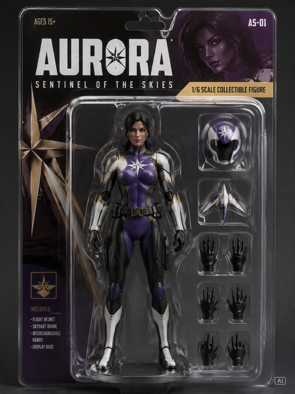3D figure blister pack image generated by Pippit