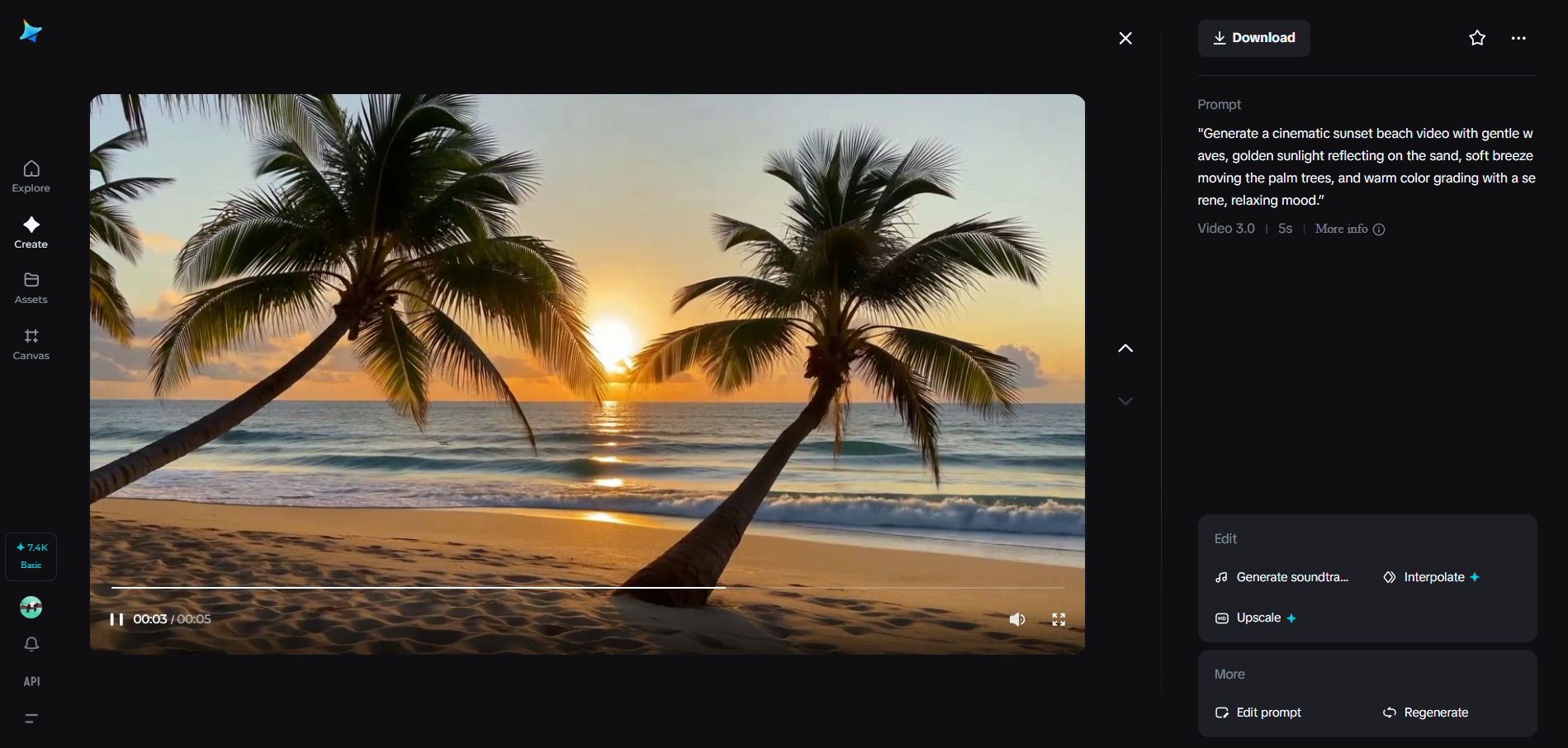 Afbeeldingen van een zonsondergang op het strand