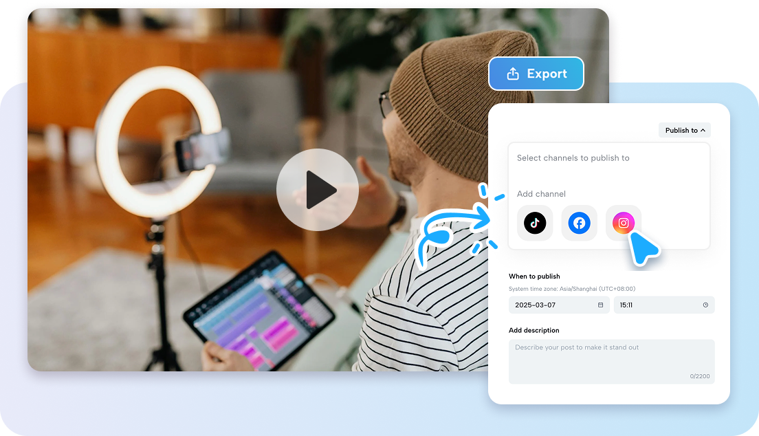 Publicar vídeo nas redes sociais online