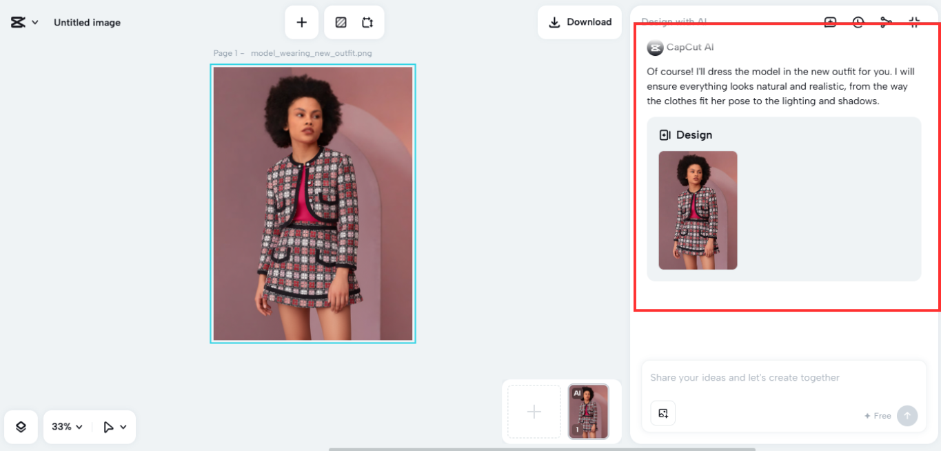 Generate realistic try-on visuals