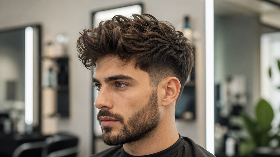 Prompt Seen Male Hairstyle original 16:9 cover visual