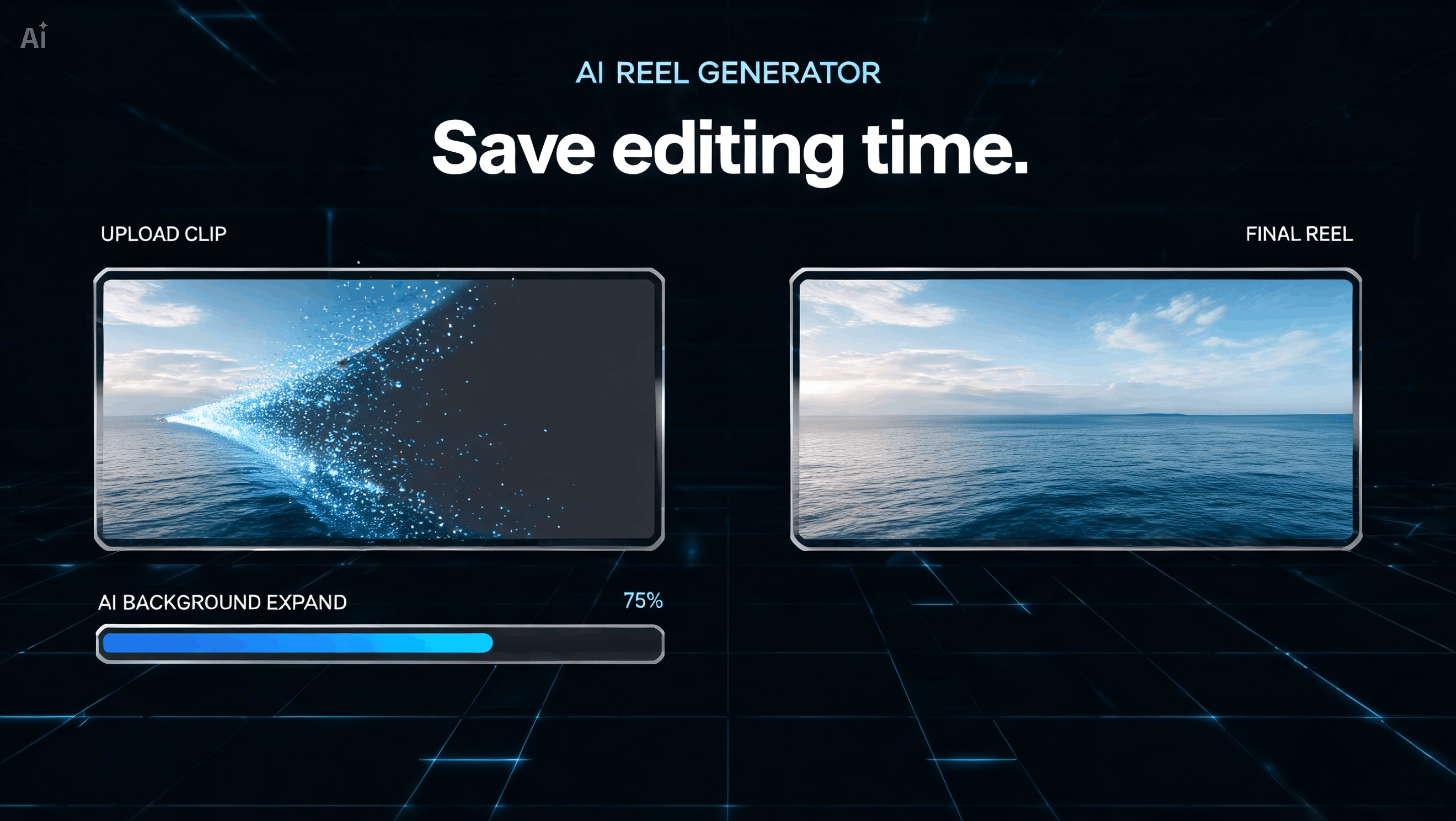 Save editing time background