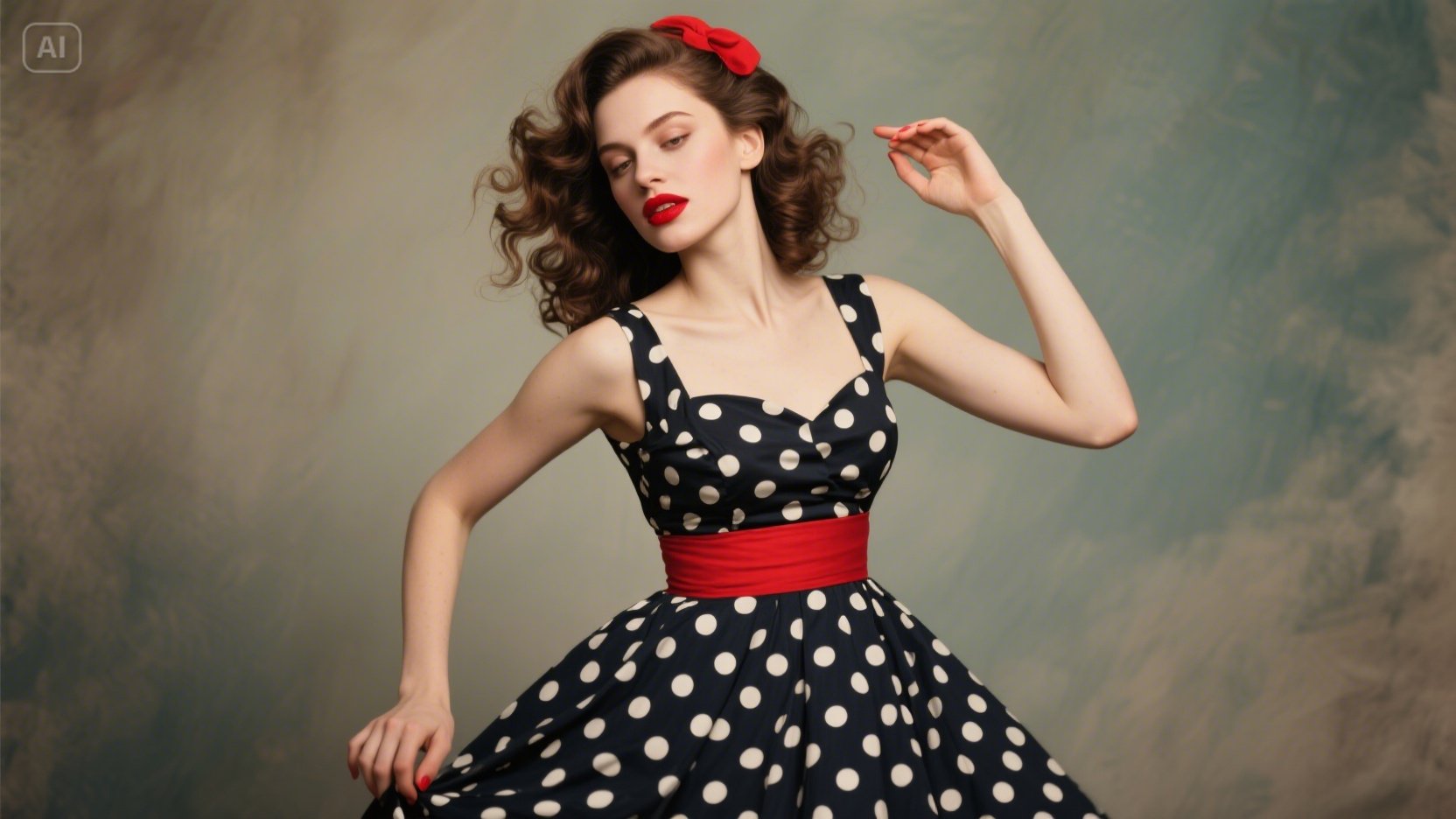 Modelo pin-up vintage