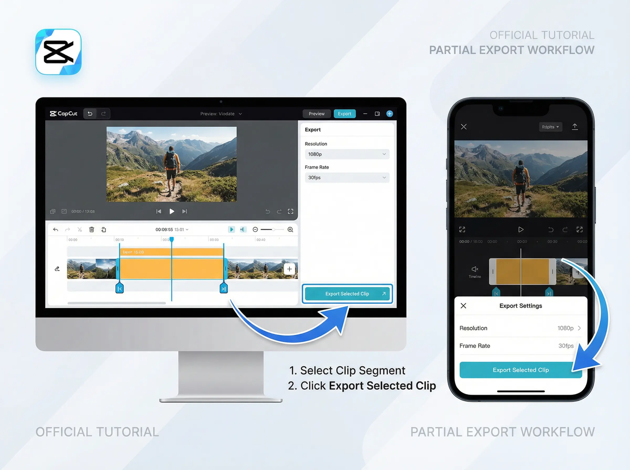 export a clip of video in CapCut
