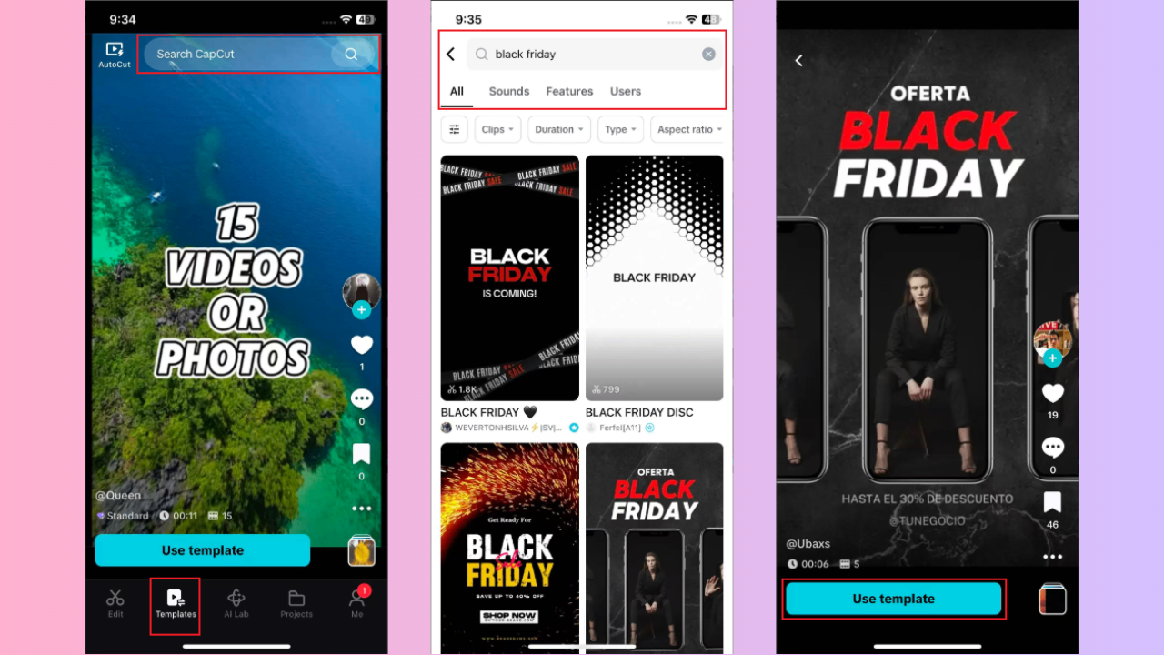 Choose a Black Friday template