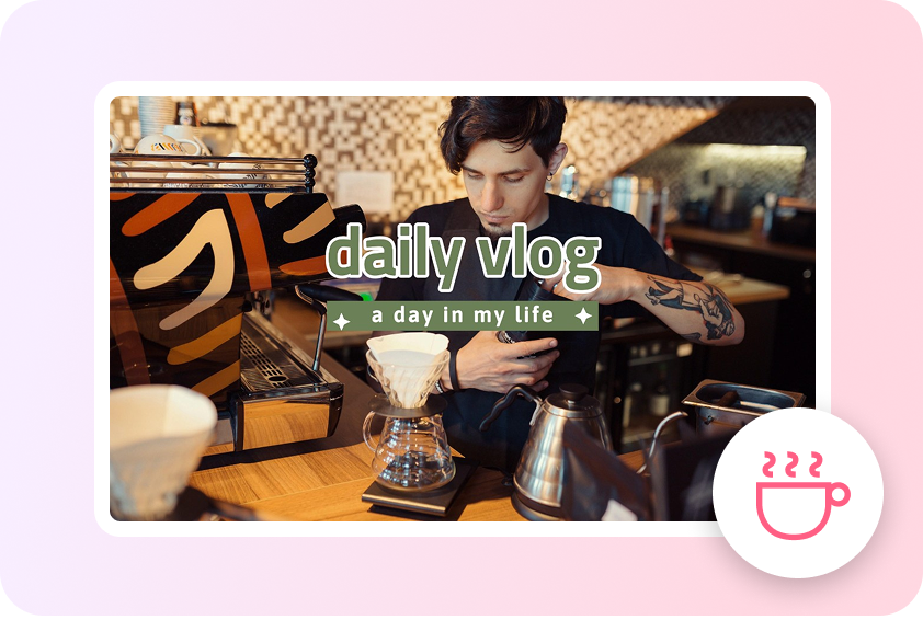 Share daily moments through simple, relatable vlogs.