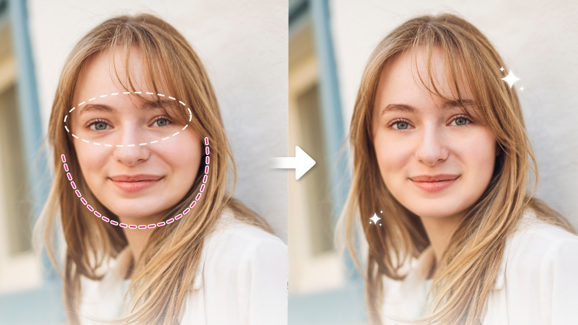Fixing uneven photo areas