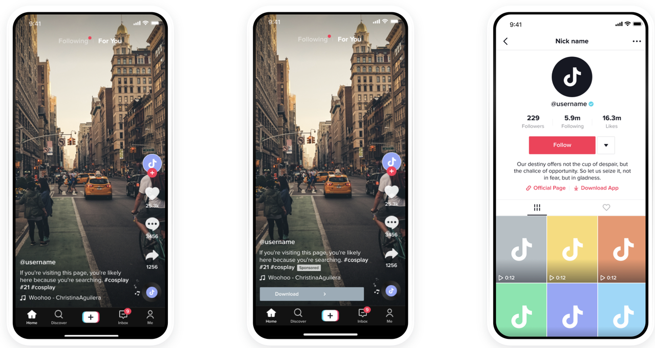 Especificaciones de anuncios de TikTok