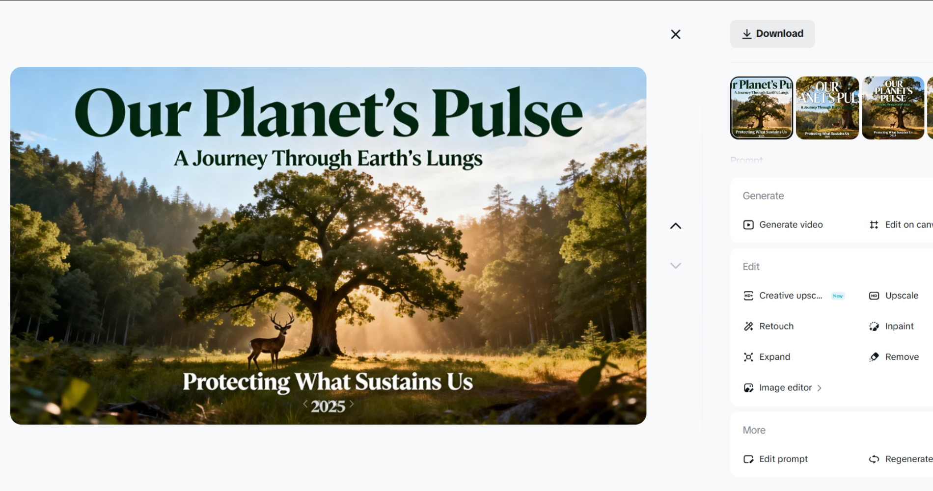 Download the documentary poster on Dreamina