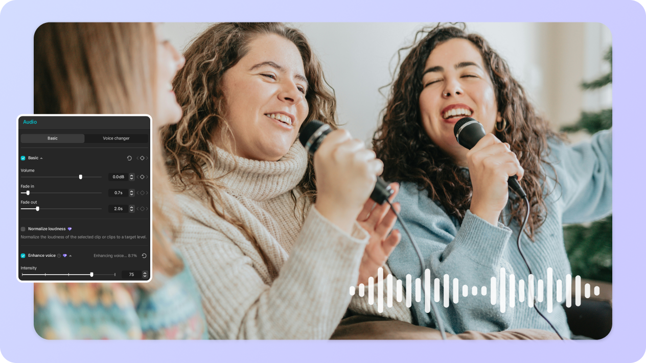 Edit audio dengan alat audio beraneka dalam CapCut