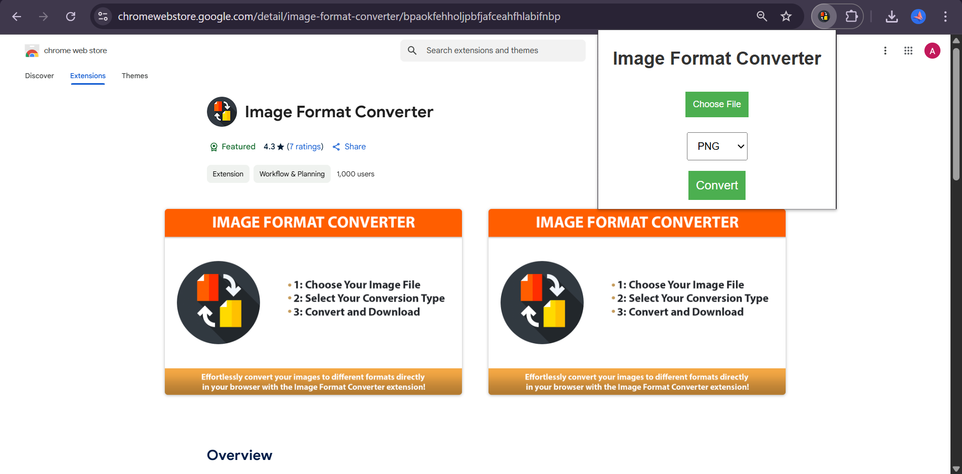 Convertisseur JPEG en PNG