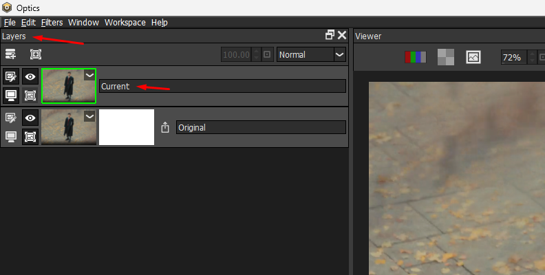 Apply the ND gradient darkening tool