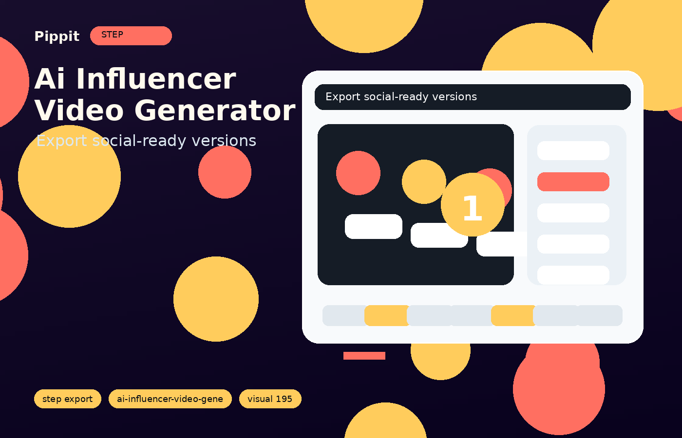 ai influencer video generator export and variants workflow in Pippit