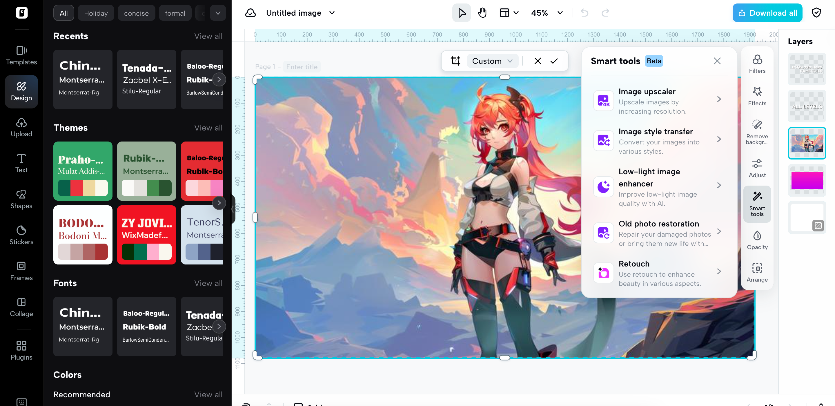 Advance editing features