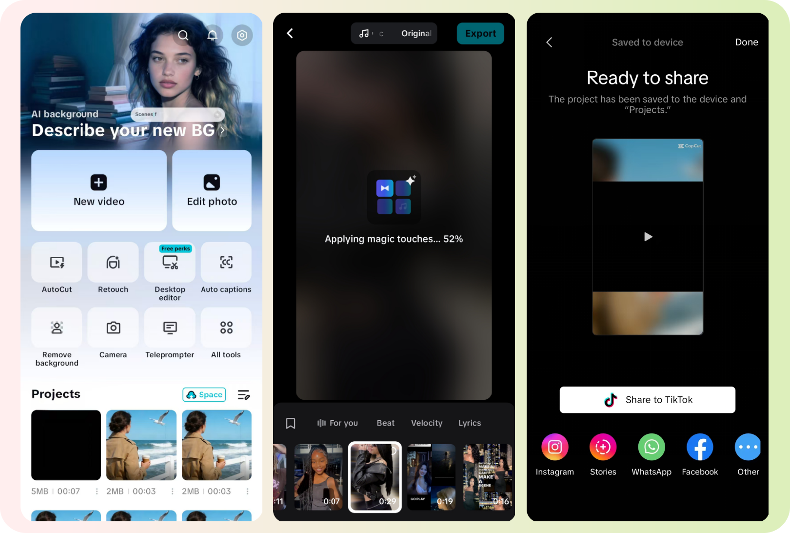 CapCut's AutoCut Tool