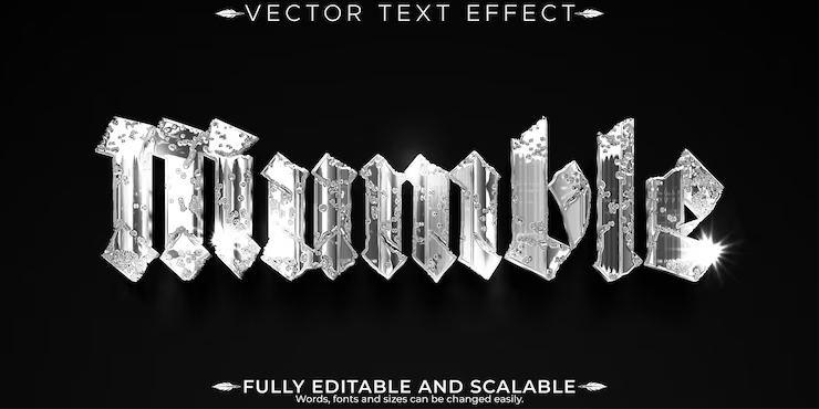 Diamond gradient text