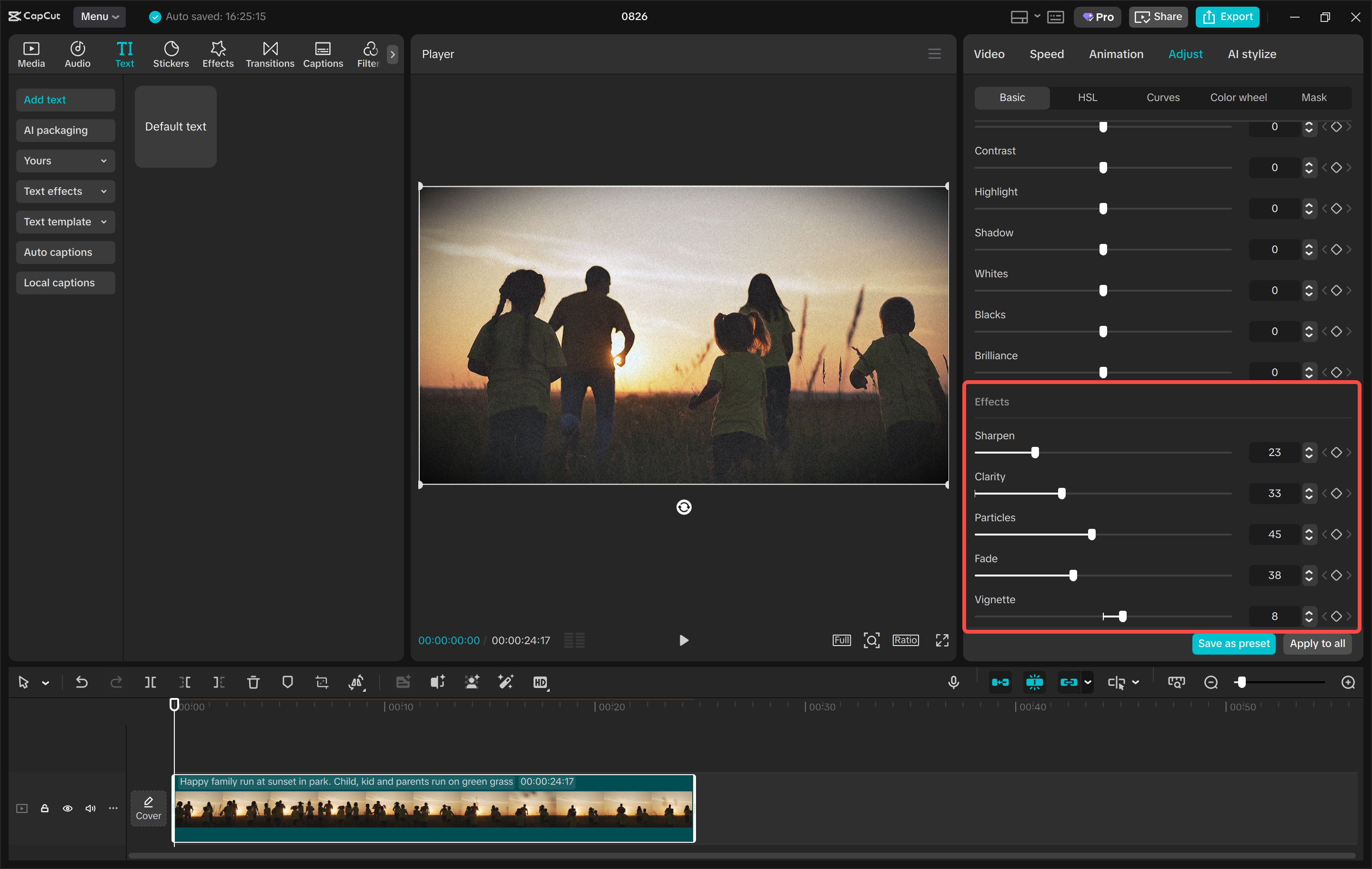 Interface of Photo Sharpen