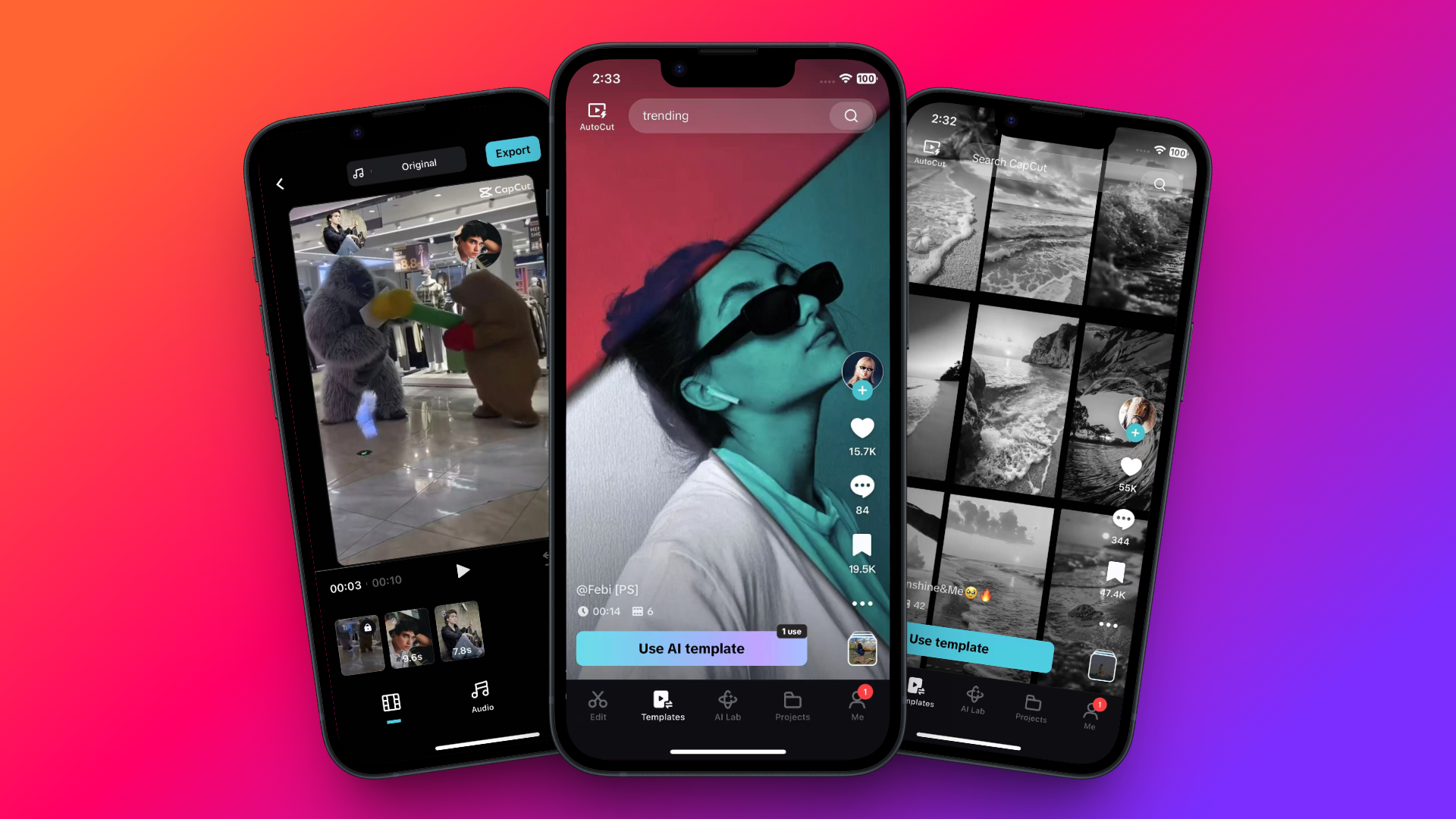 CapCut App's video templates