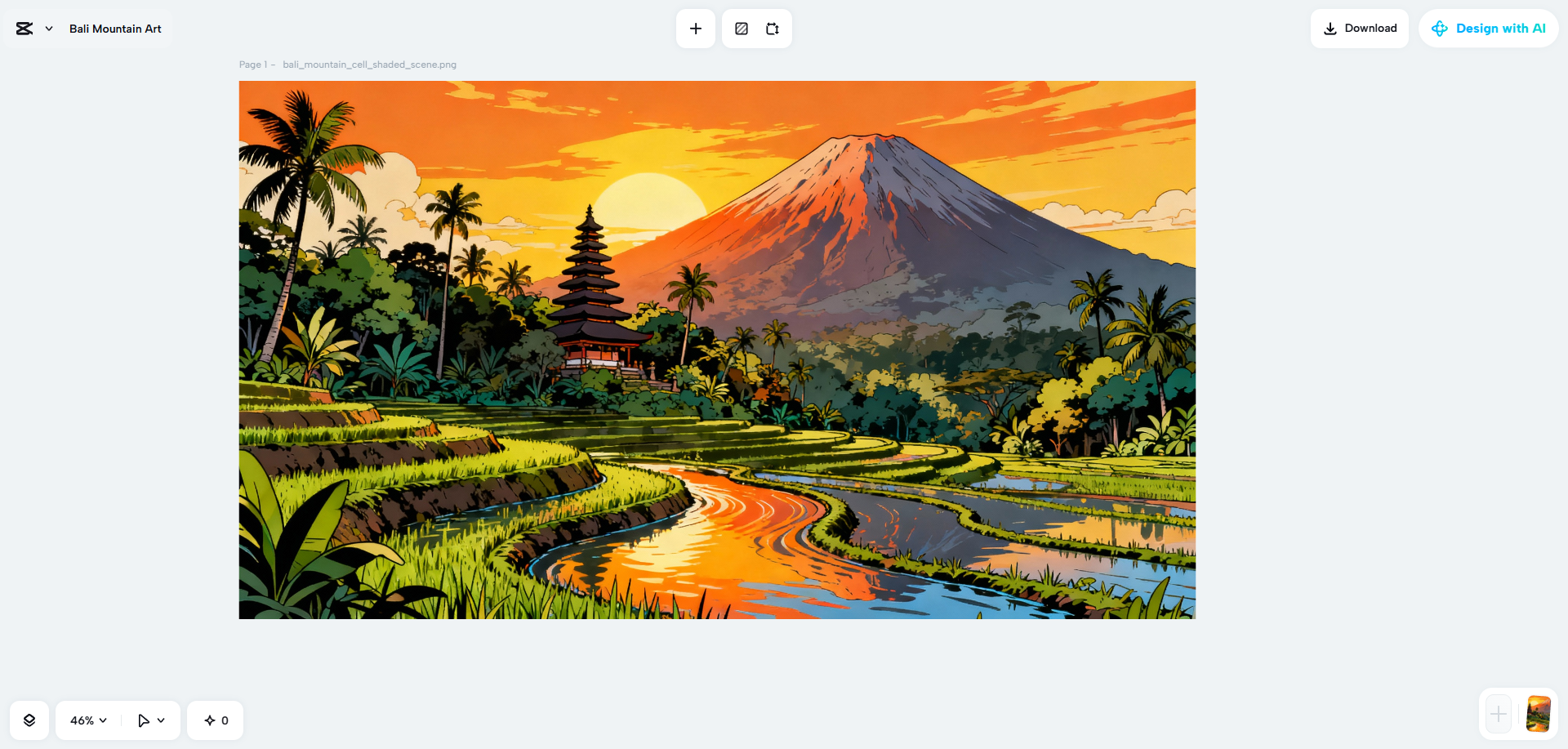 CapCut Web's AI design, powered by Seedream 4.0, efficiently creating stunning images
