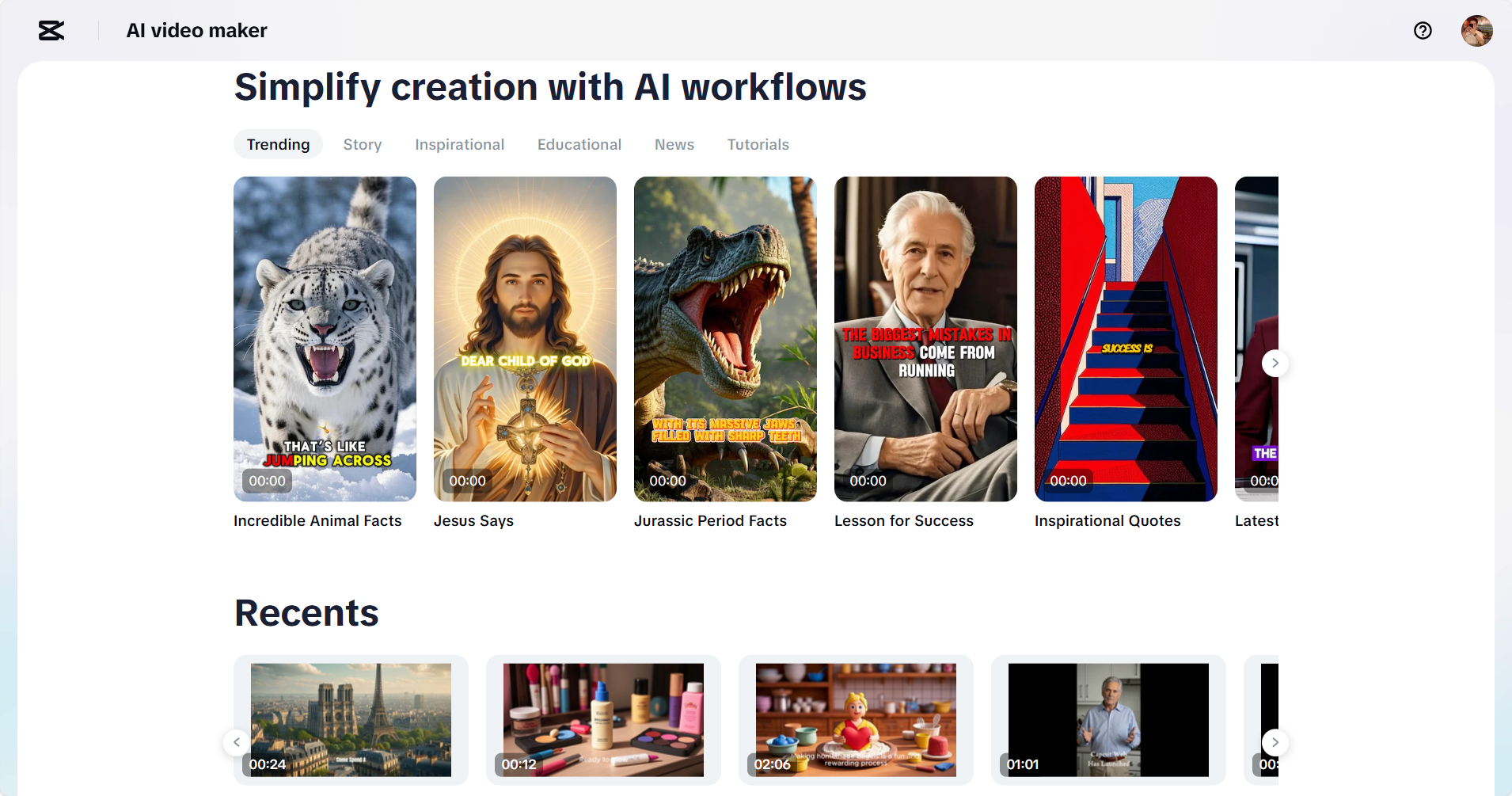 CapCut Web: צרו סרטוני חתולים עם AI
